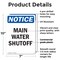 Signmission Main Water Shutoff, 7 in W x Rectangle, Plastic OS-2PACK-NS-P-710-V-14101 - alternate 5